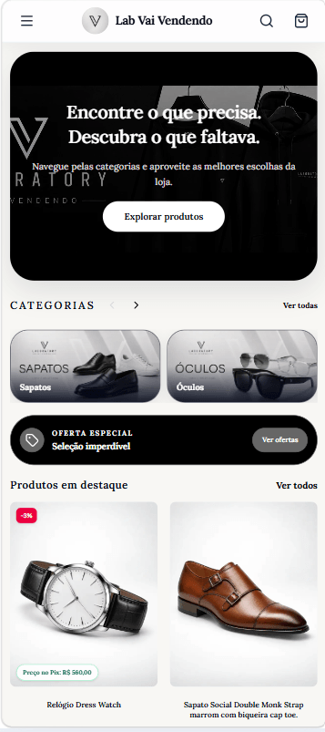 Lab Vai Vendendo